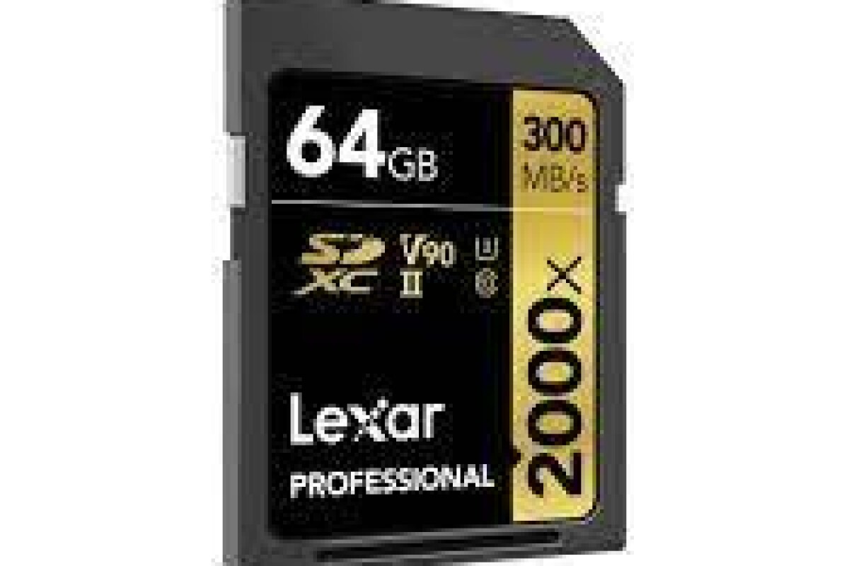 Location lexar SD 64GB - 300MB/s - Vitesse 2000x - Lightyshare