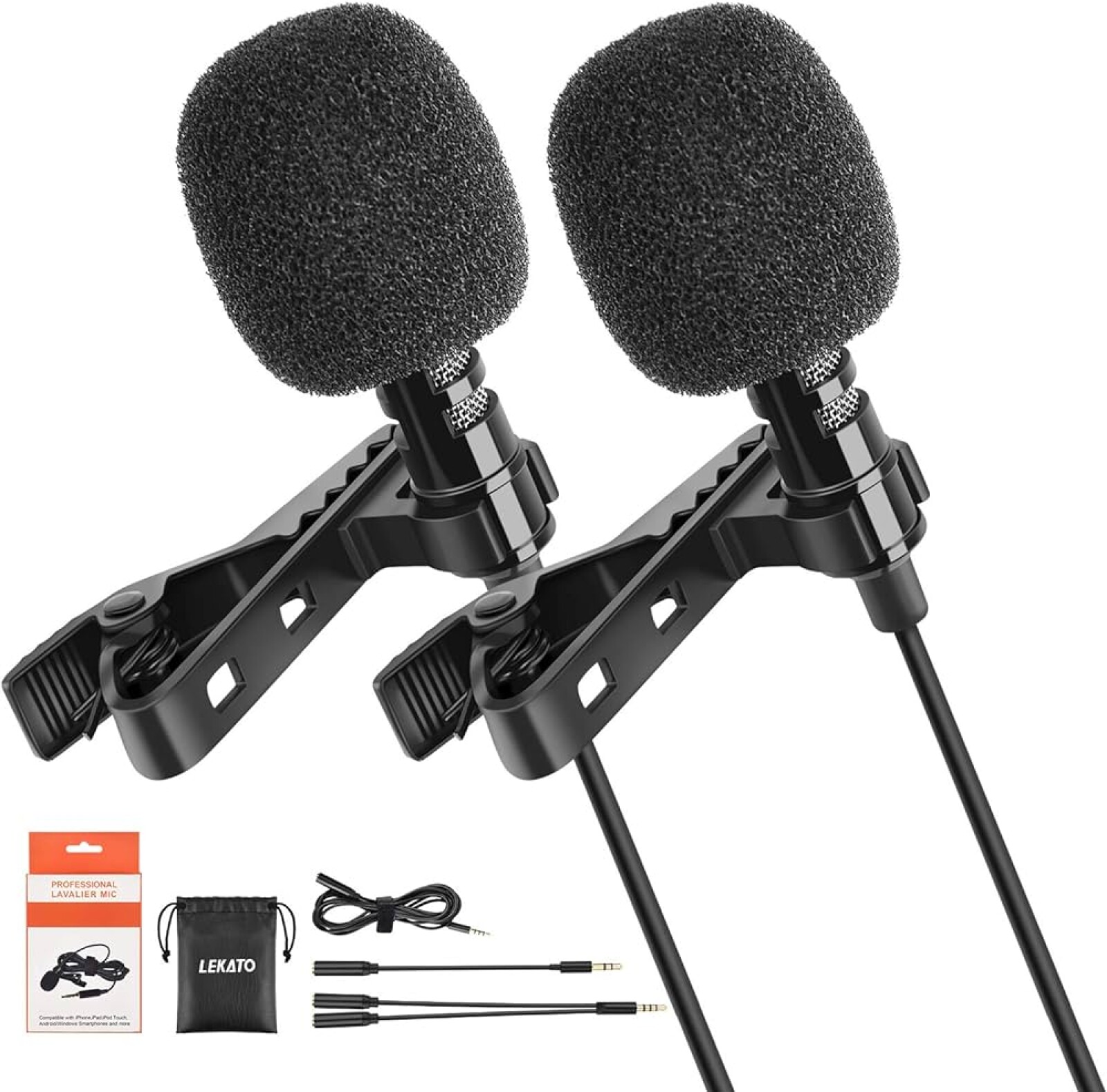 Lekato Professional Lavalier Mic - Photo 1 sur 2