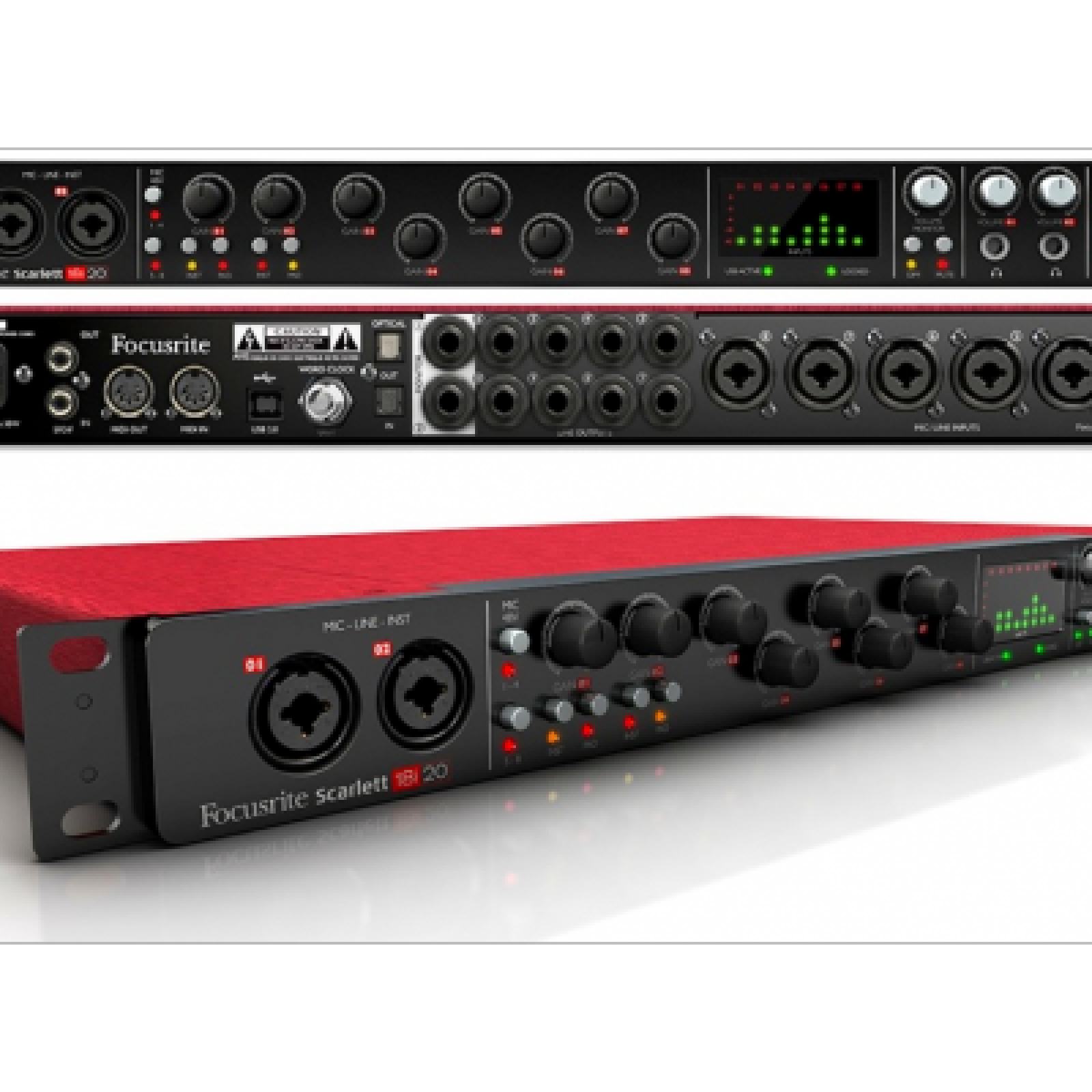 Carte son Focusrite Scarlett 18i20 version 2 - Photo 1 sur 1