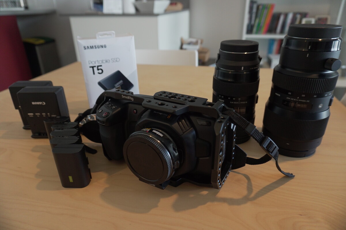 Location Blackmagic Pocket Cinema 4K - Kit tournage (avec Sigma 18-35mm f1.8 et Sigma 50-100mm f1.8) - Lightyshare