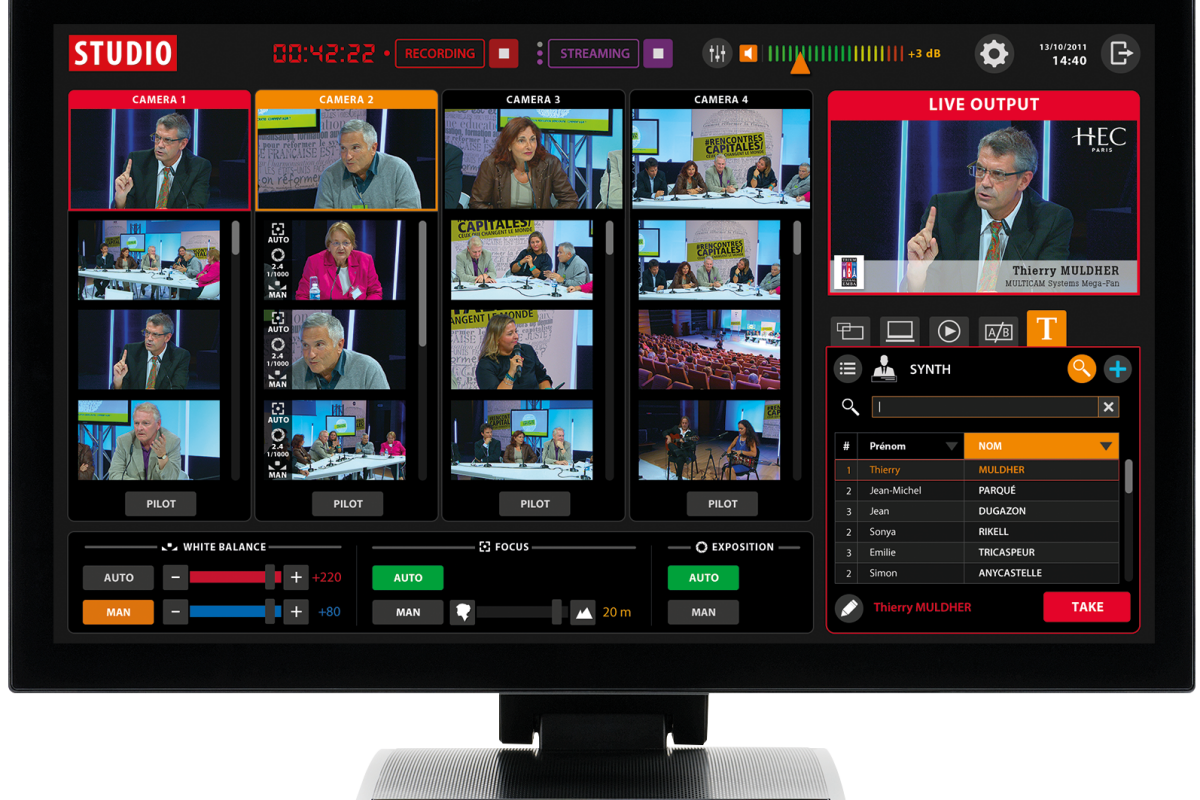 Location Multicam Studio Mélangeur/Encodeur Streaming - Lightyshare