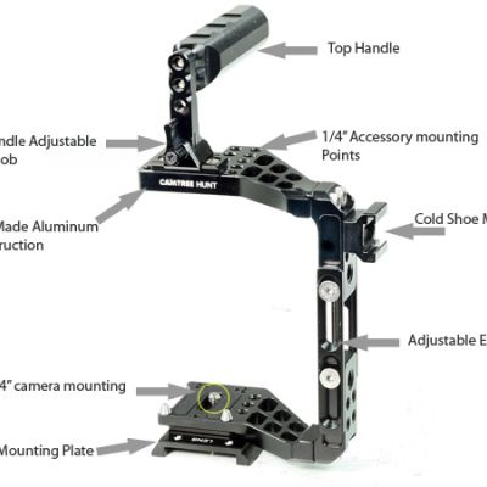 KIT crosse épaule RIG / Follow Focus / Cage - Photo 4 sur 5