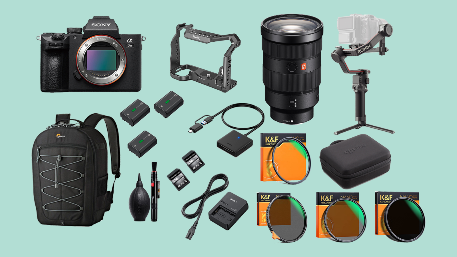 Sony Alpha 7S III Optique 24-70GM f/2.8 / Ronin RS3 Pro / Filtres (A7S III, A7S3, 7S3, 7SIII, kit) - Photo 1 sur 1