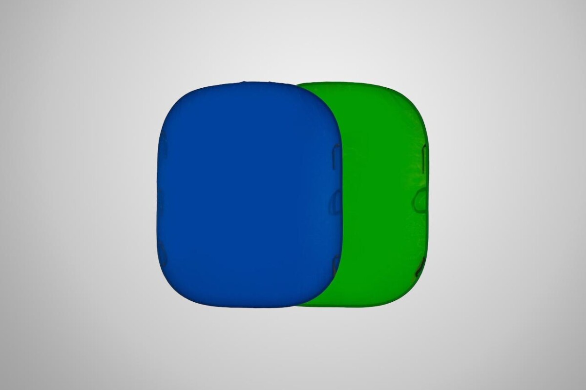 Location Fond Réversible Pliable Chromakey 1.8x2.1m Bleu/Vert - Lightyshare