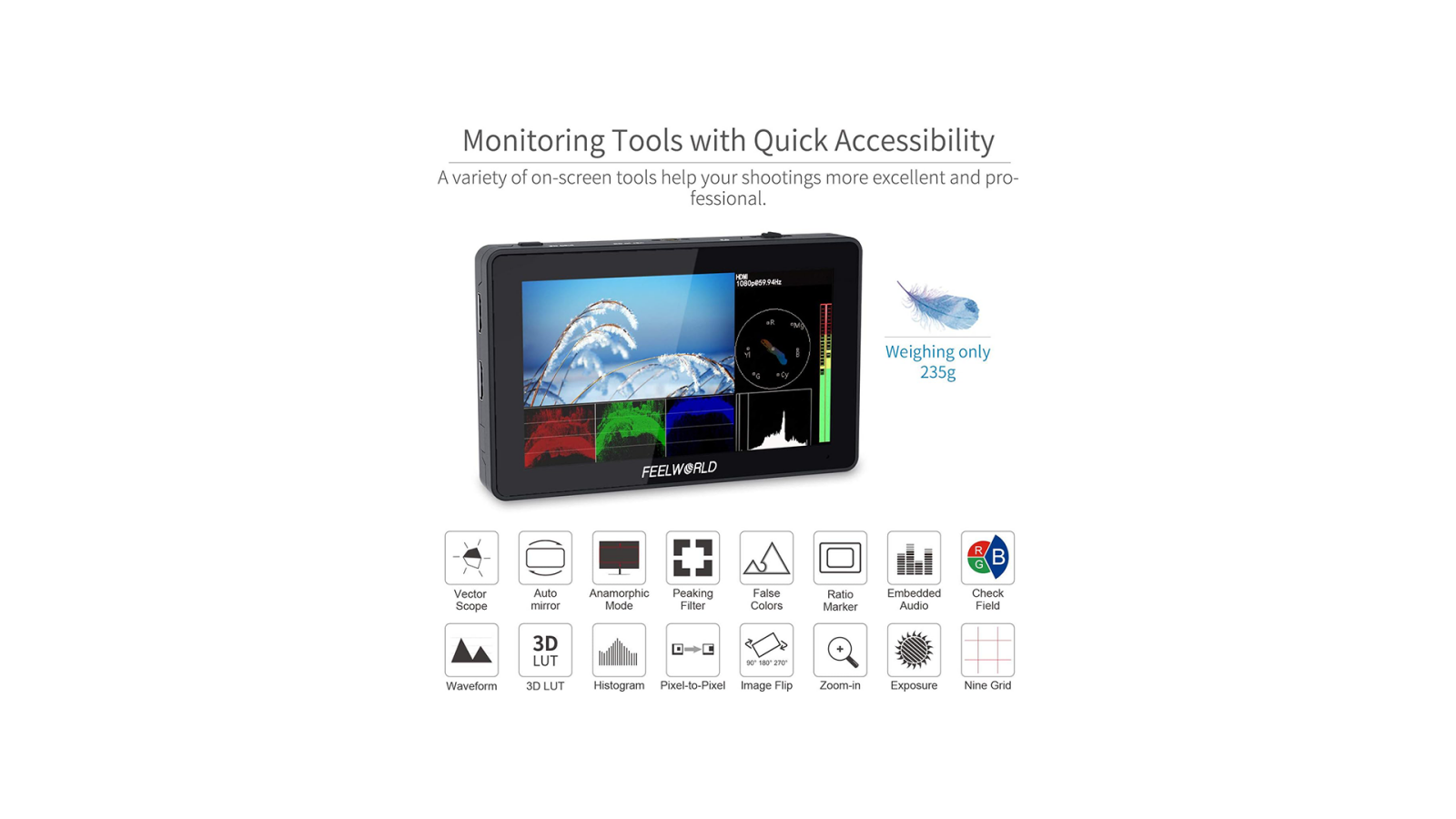 Moniteur Feelworld F6 Plus - Photo 1 sur 4