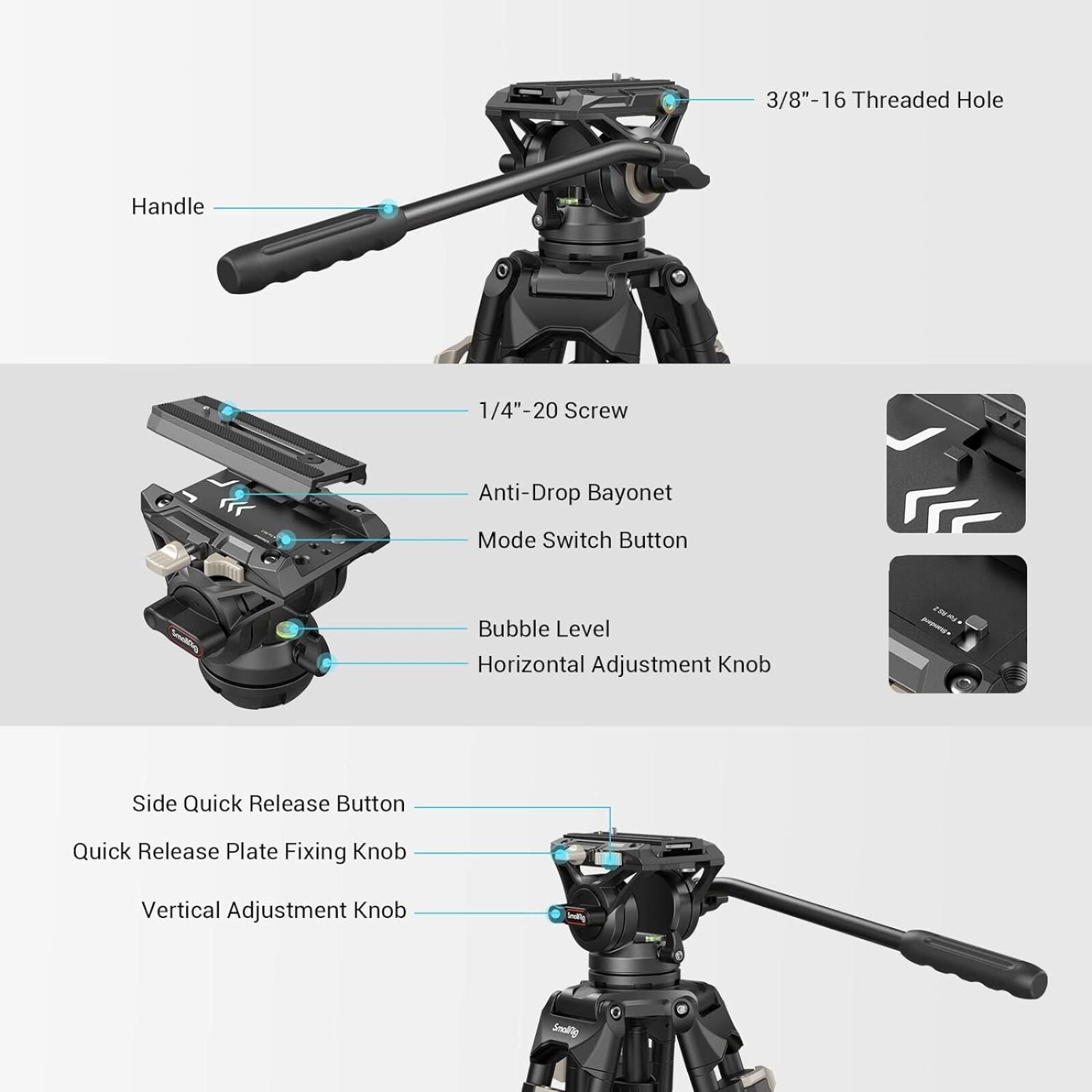 Smallrig Trepied 3751 - Photo 3 sur 4