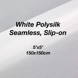 Location TRP Toile White Polysilk Seamless, Slip-on