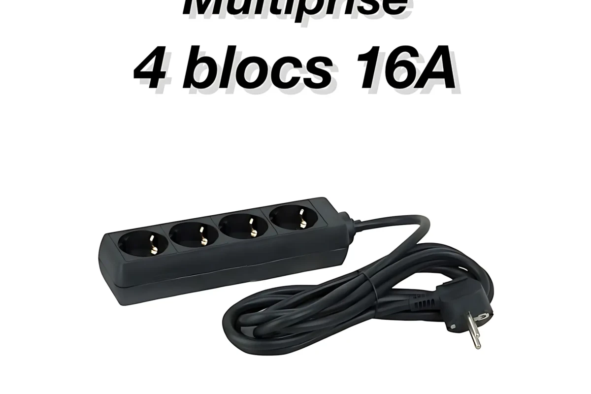 Location Multiprise 16A - 4 plugs - Lightyshare