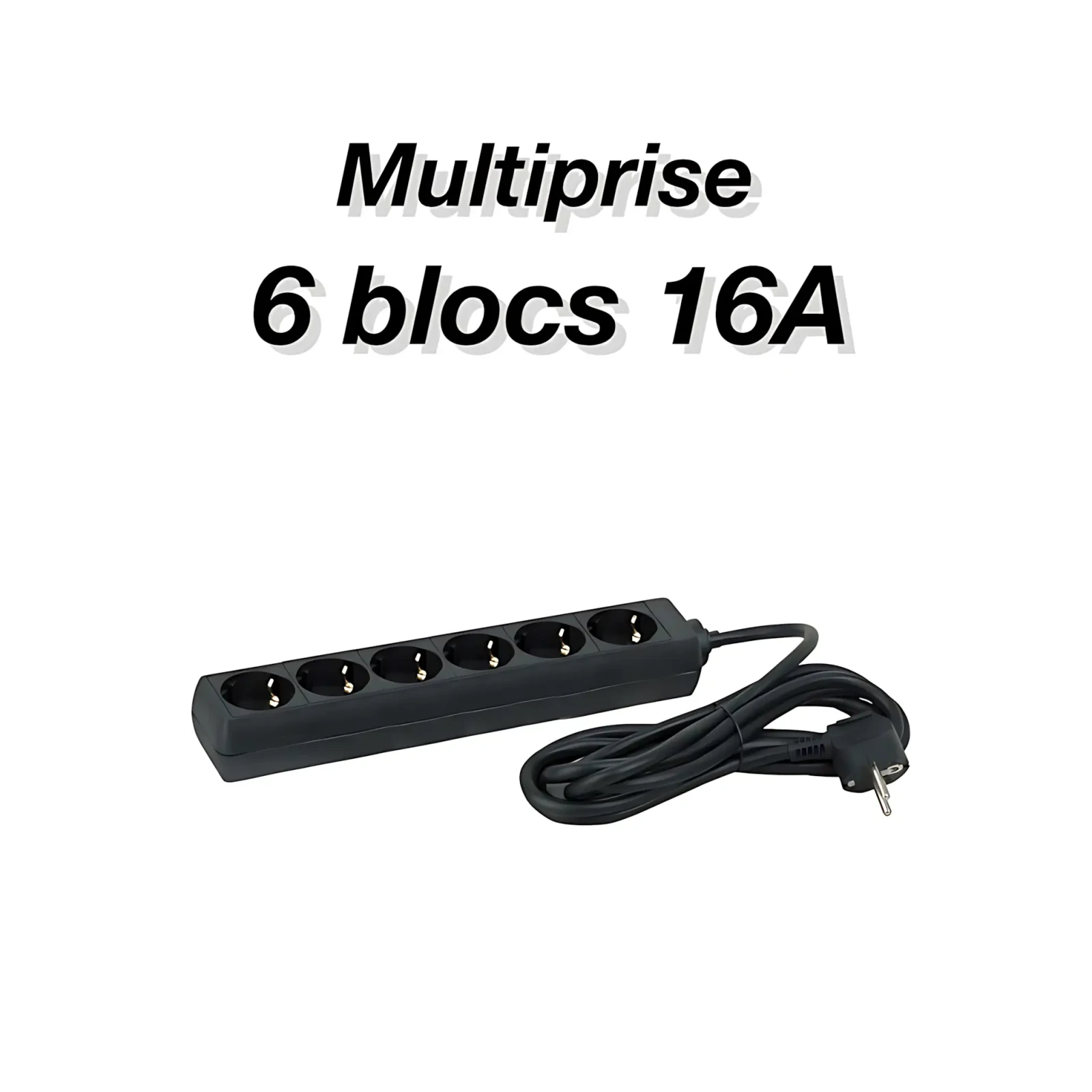 Multiprise 16A - 6 plugs - Photo 1 sur 1