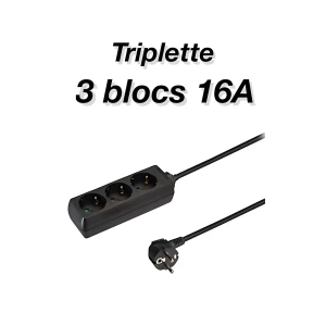 Location Multiprise 16A - 3 plugs