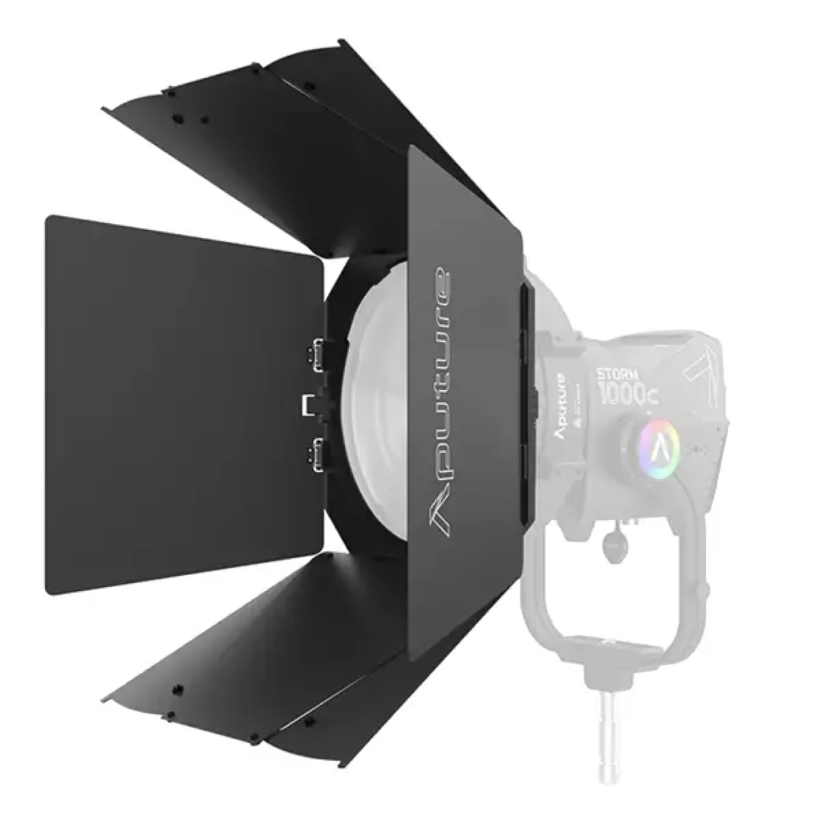 Pack Aputure STORM 1200x + Fresnel CF12 avec barndoors + châssis Skid - Photo 4 sur 6