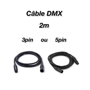 Location DMX Câble 2m – 3 ou 5pin au choix