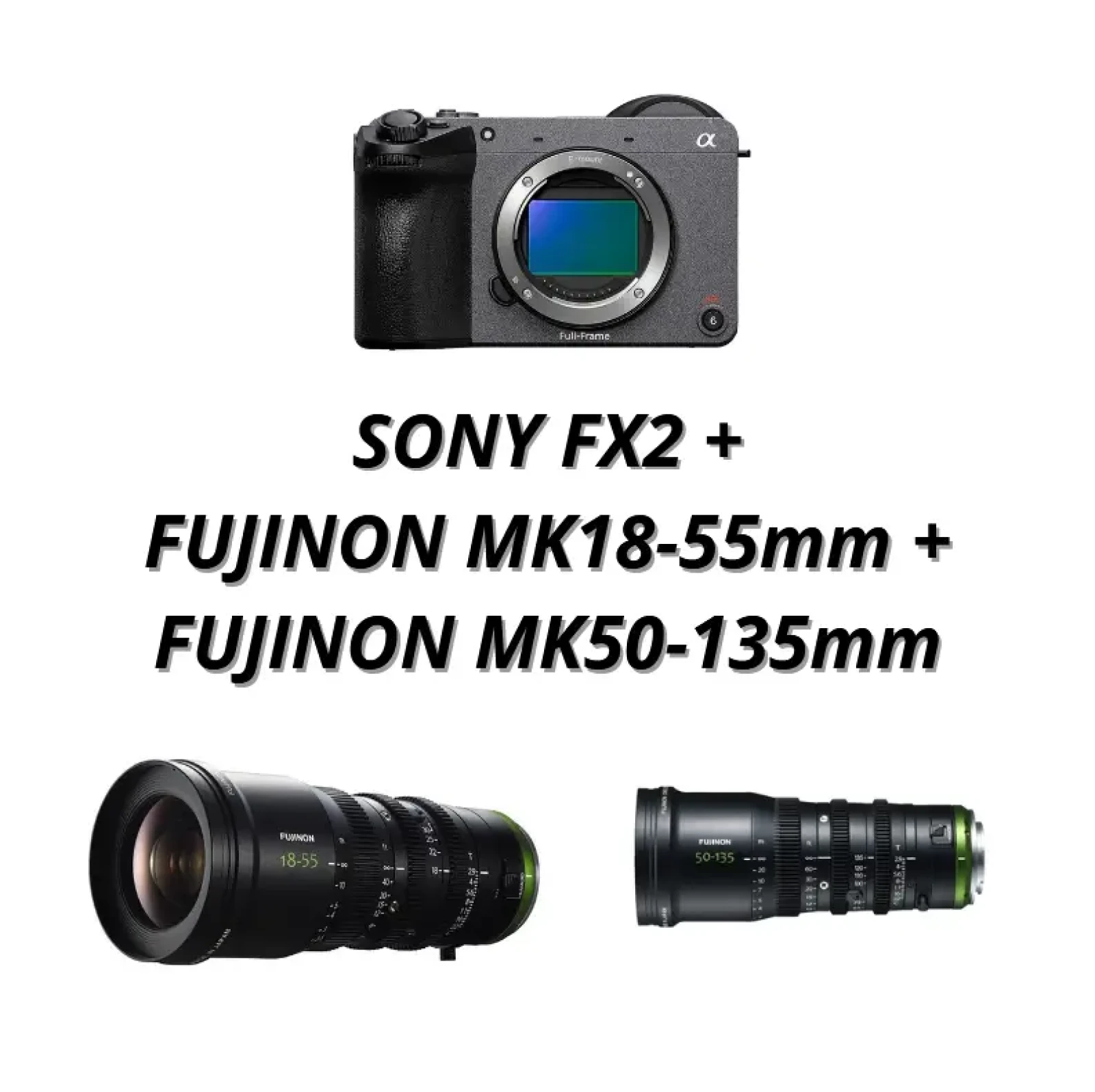 Pack Sony FX2 + Fujinon MK 18-55mm & 50-135mm T2.9 (format APS-C) - Photo 1 sur 6