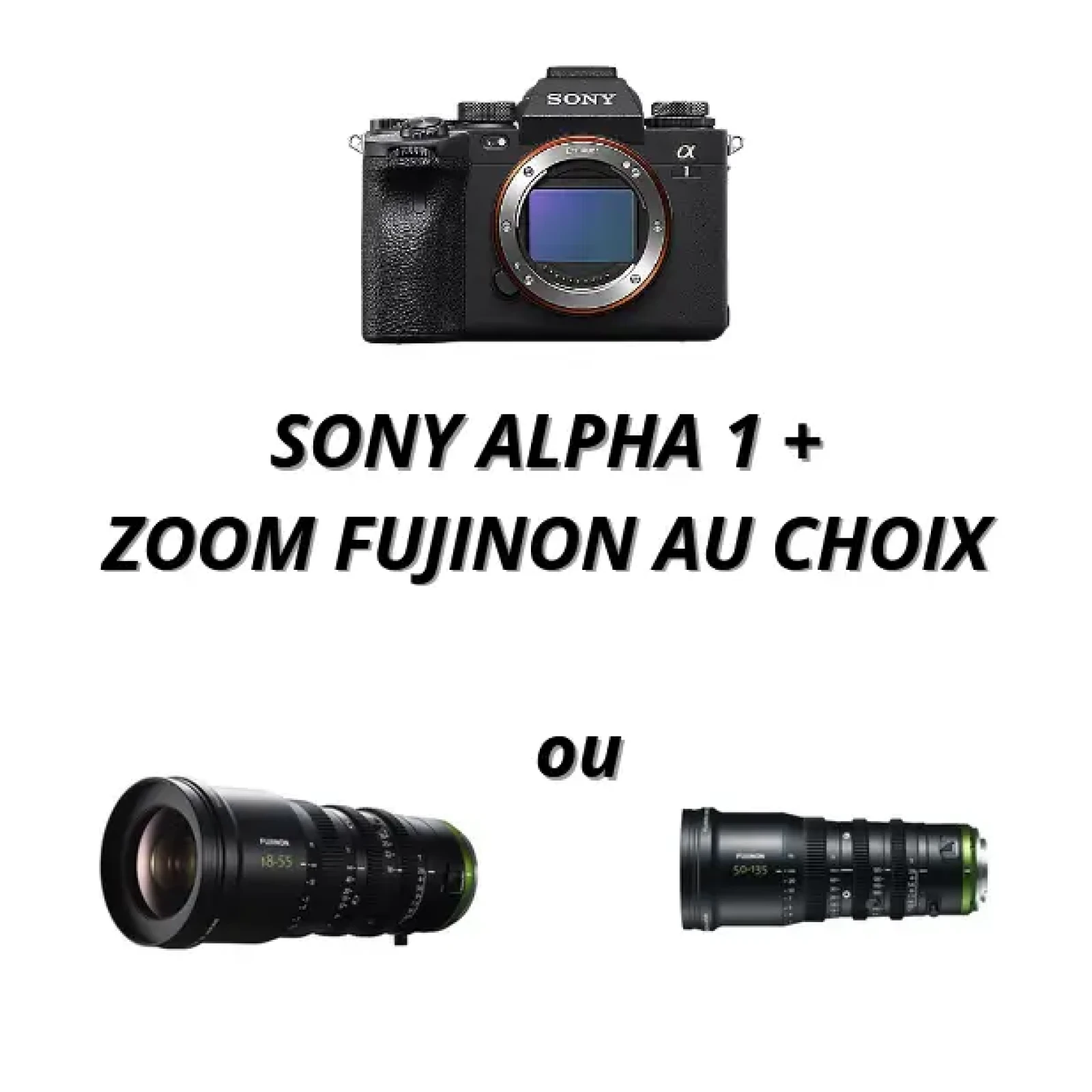 Pack Sony Alpha 1 + Zoom Fujinon au choix (format APS-C) - Photo 1 sur 4