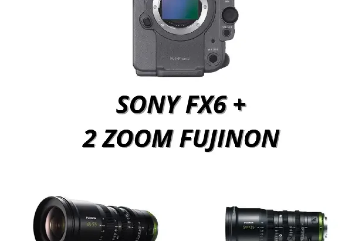 Location Pack Sony FX6 + Fujinon MK 18-55mm & 50-135mm T2.9 - Lightyshare