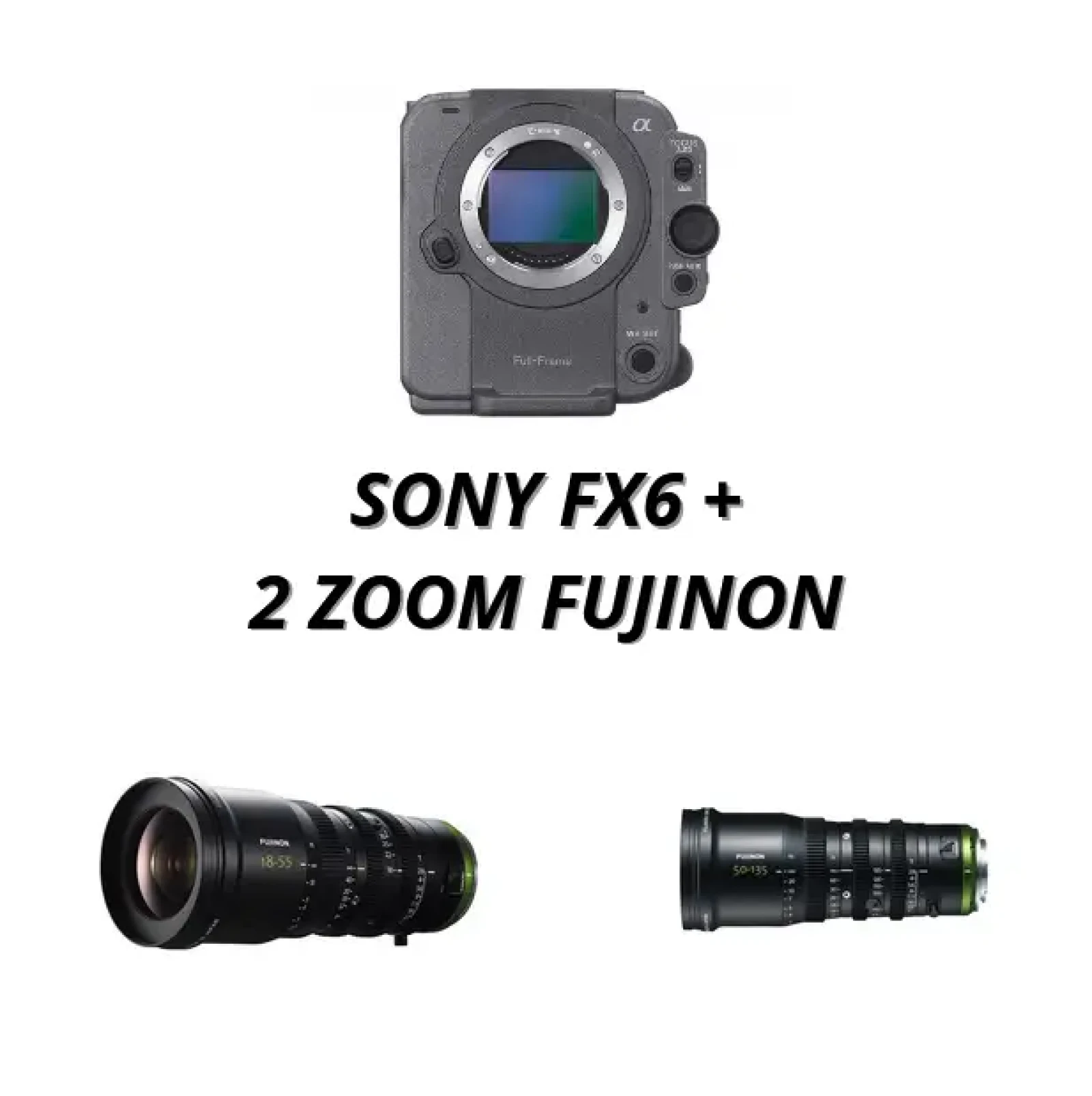 Pack Sony FX6 + Fujinon MK 18-55mm & 50-135mm T2.9 - Photo 1 sur 4