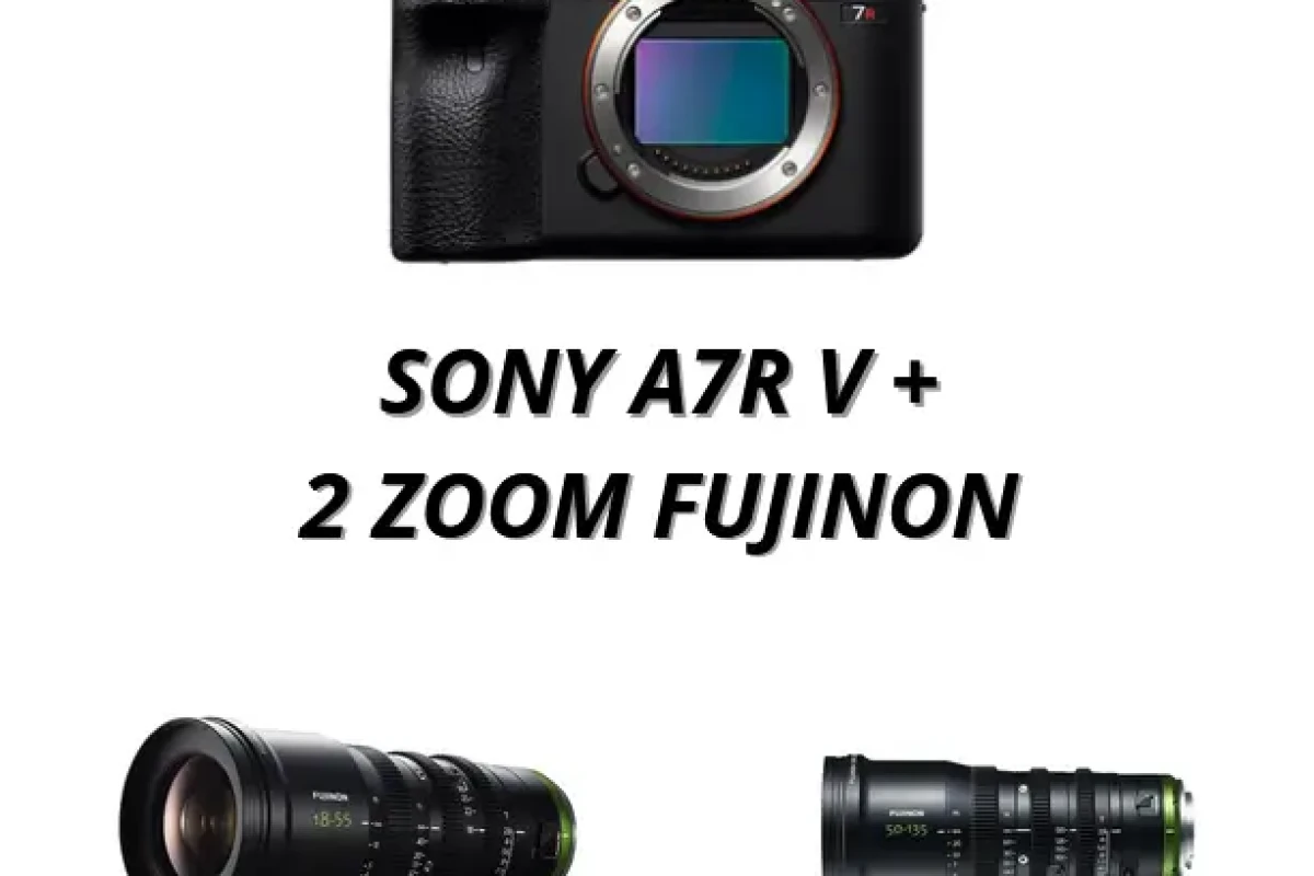 Location Pack Sony A7R V + Fujinon MK 18-55mm & 50-135mm T2.9 - Lightyshare