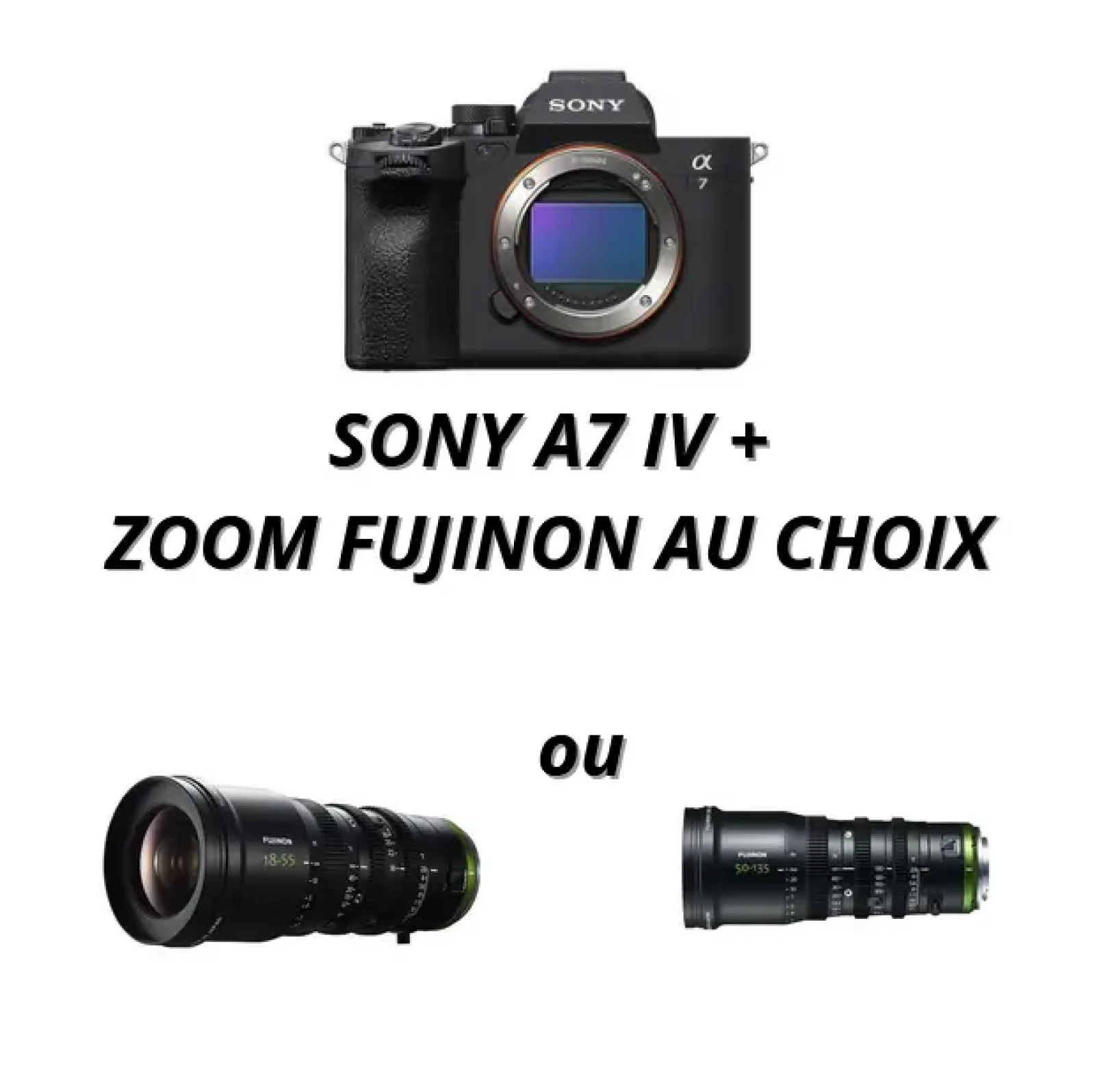 Pack Sony A7 IV + Zoom Fujinon au choix (format APS-C) - Photo 1 sur 4