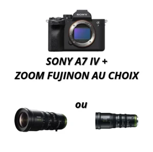 Location Pack Sony A7 IV + Zoom Fujinon au choix (format APS-C)