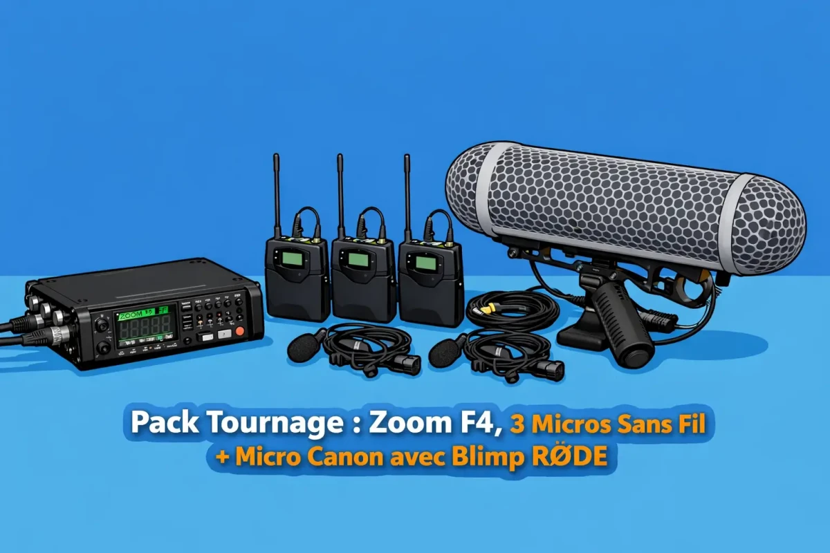 Location Pack Tournage : 3 HF + 1 micro Canon - Lightyshare