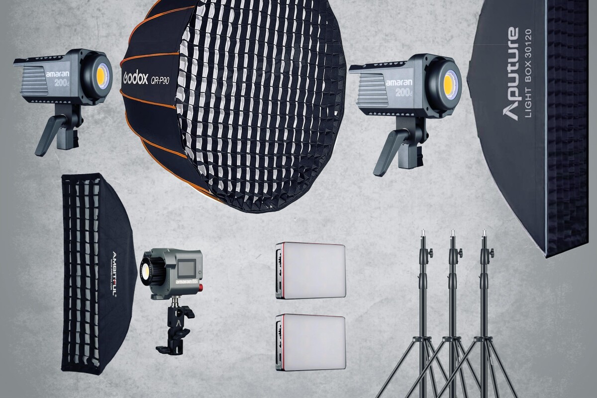 Location Kit COB Aputure 2x200D + 60X + accessoires - Lightyshare