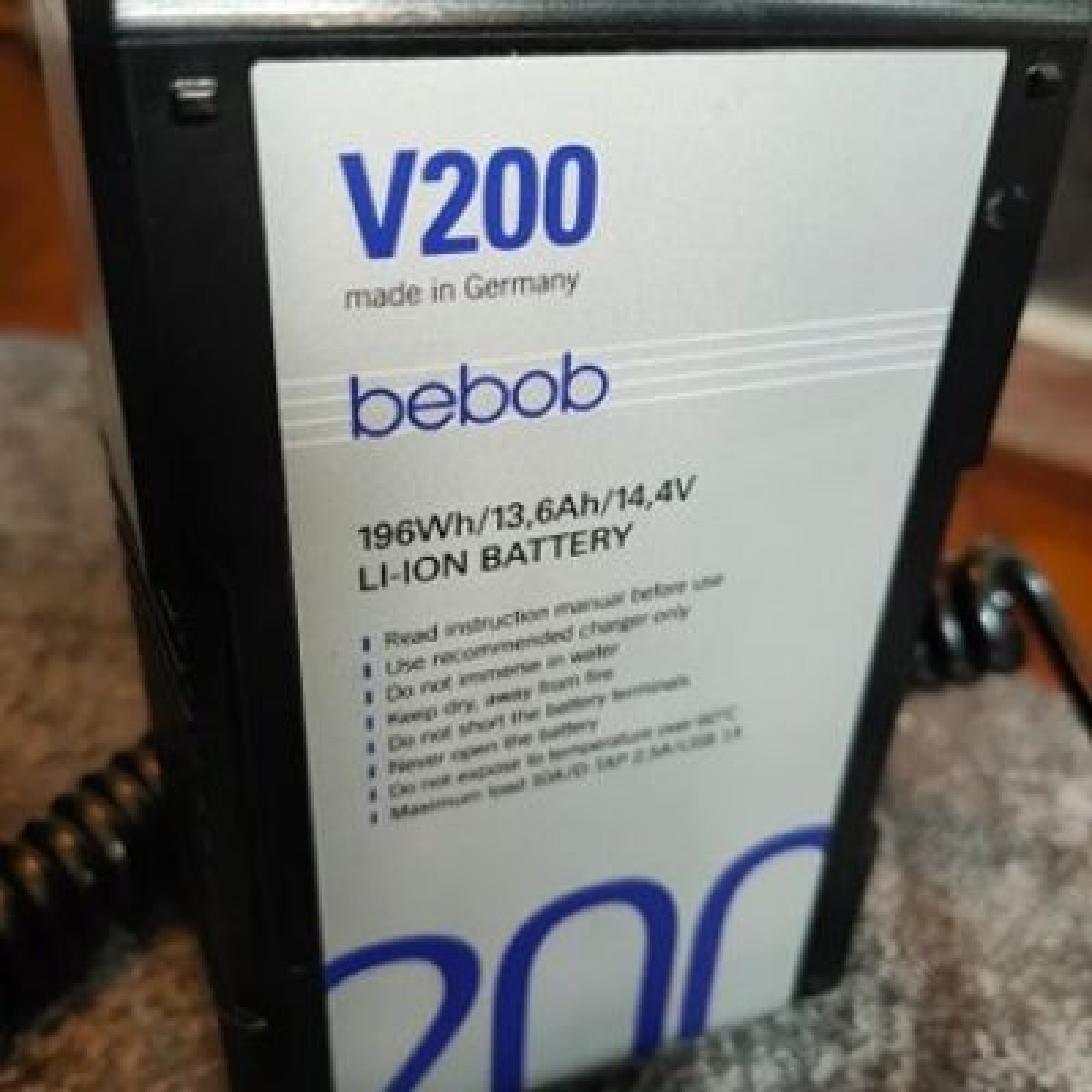 Batterie Bebob V200 V-Mount - Photo 2 sur 3