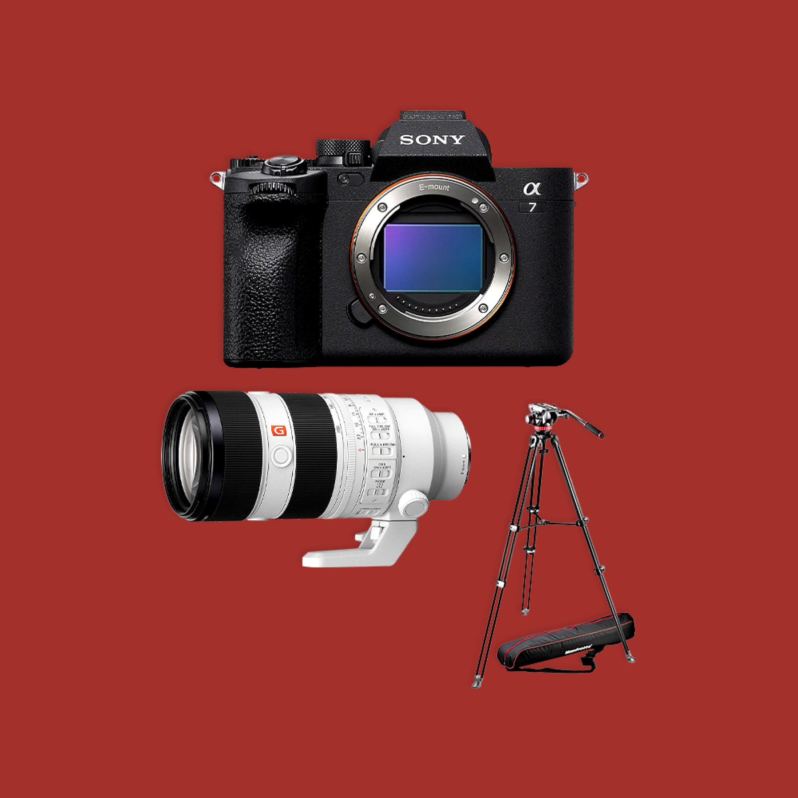 Pack A7 IV + Sony 70-200mm f2.8 + Manfrotto MVK502AM - Photo 1 sur 4