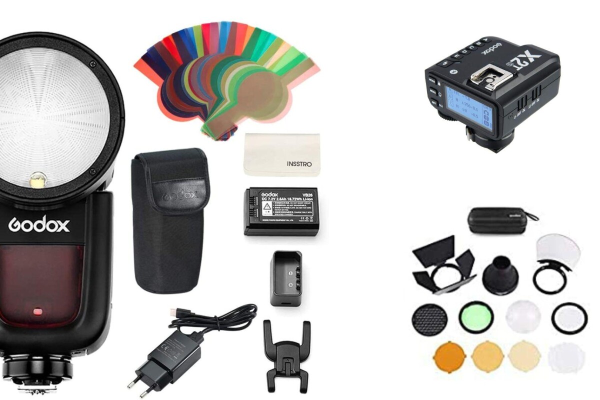 Location Godox V1S TTL Flash pour Sony + Godox X2T-S Transmetteur + Softbox 60cm + Réflecteur - Lightyshare