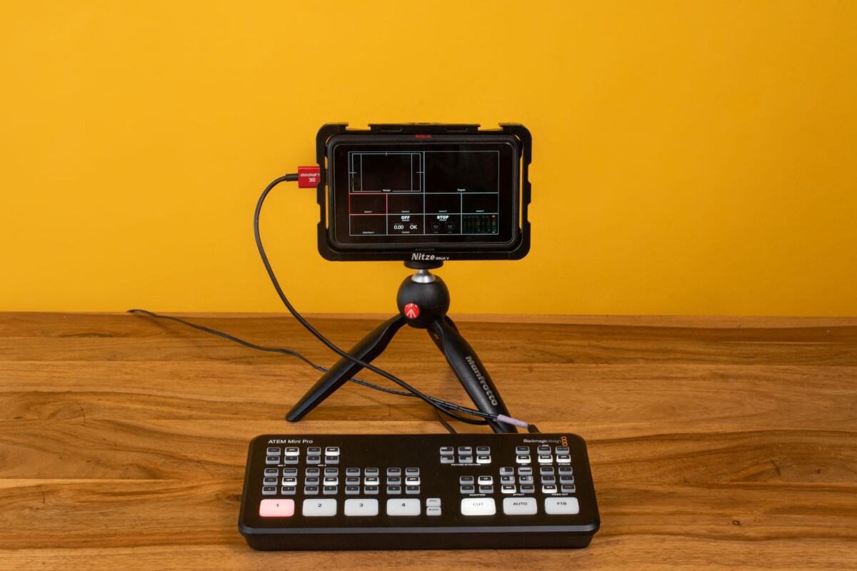 Location Kit Livestream - ATEM Mini Pro + Ninja V - Lightyshare