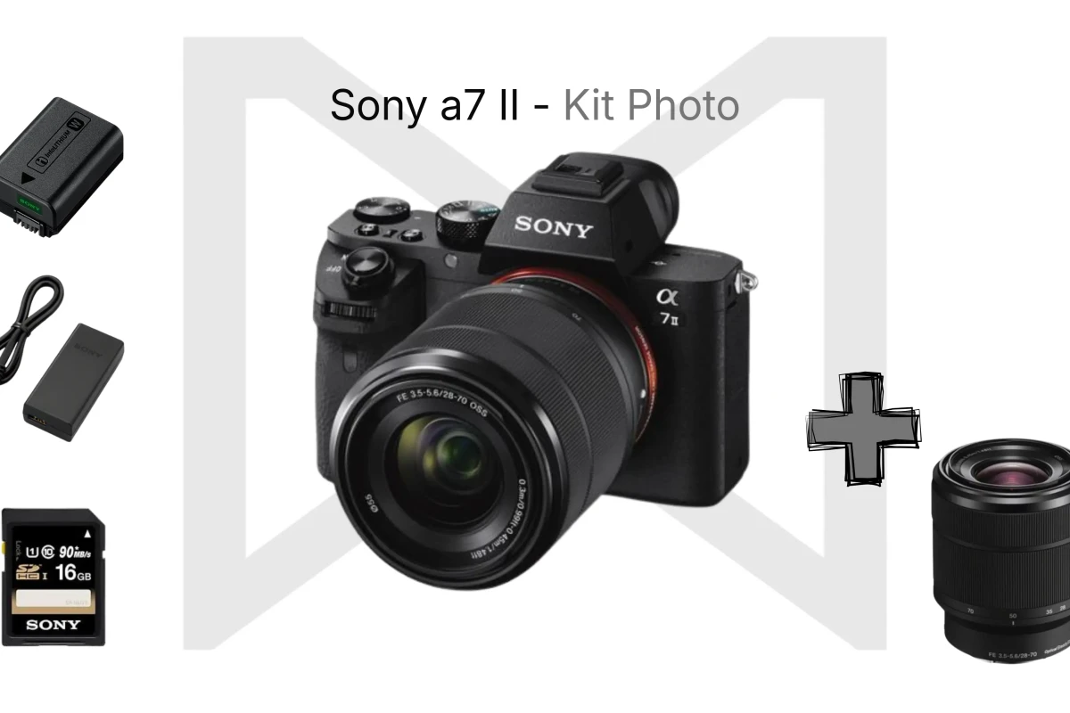 Location Kit Photo - Sony a7II avec un objectif Sony FE 28-70mm f/3.5-5.6 OSS - Lightyshare