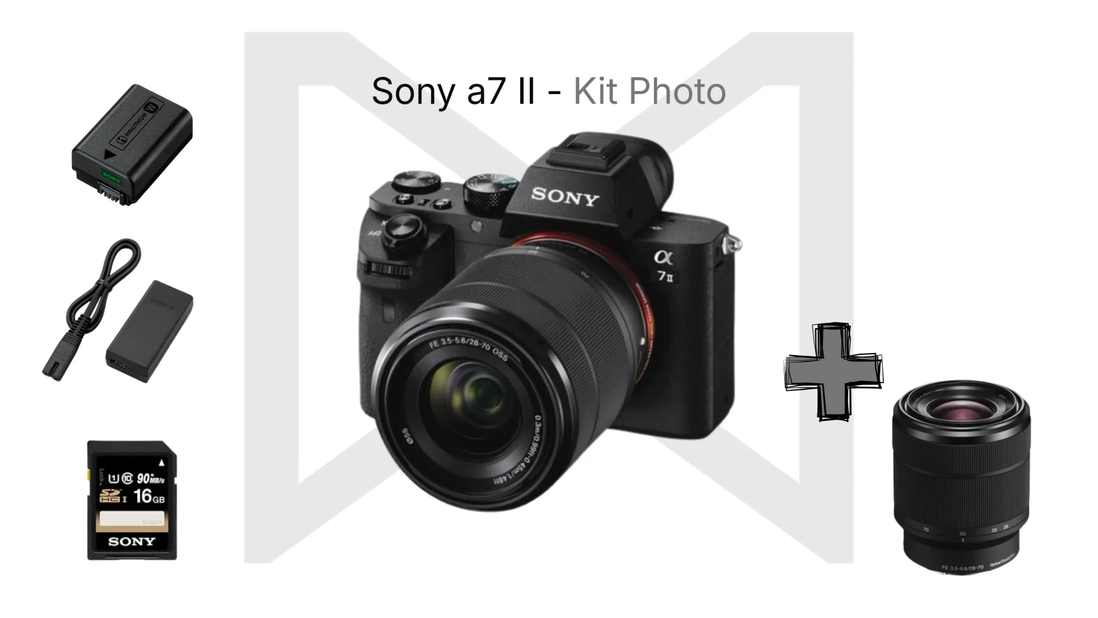 Kit Photo - Sony a7II avec un objectif Sony FE 28-70mm f/3.5-5.6 OSS - Photo 1 sur 1