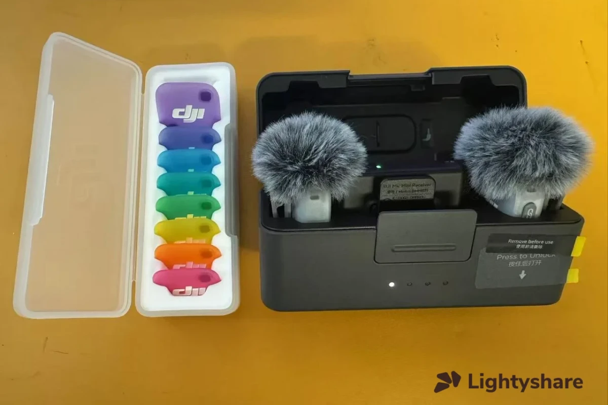 Rent DJI Mic Mini 2 (2 TX + 1 RX + Charging Case) - Lightyshare