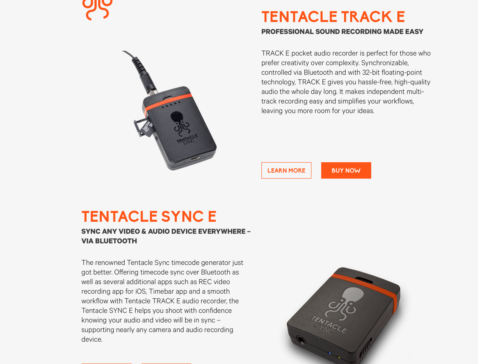 Pack 1 tentacle Sync E + 2 Track E - Photo 1 sur 1