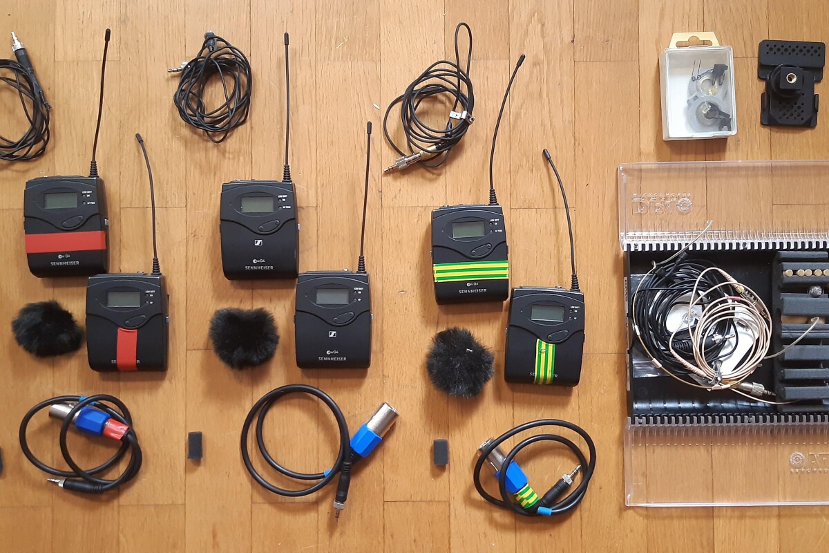 Location KIT HF 3x Sennheiser G4 EW-112P Émetteur + Récepteur + Capsules Omni  - Lightyshare