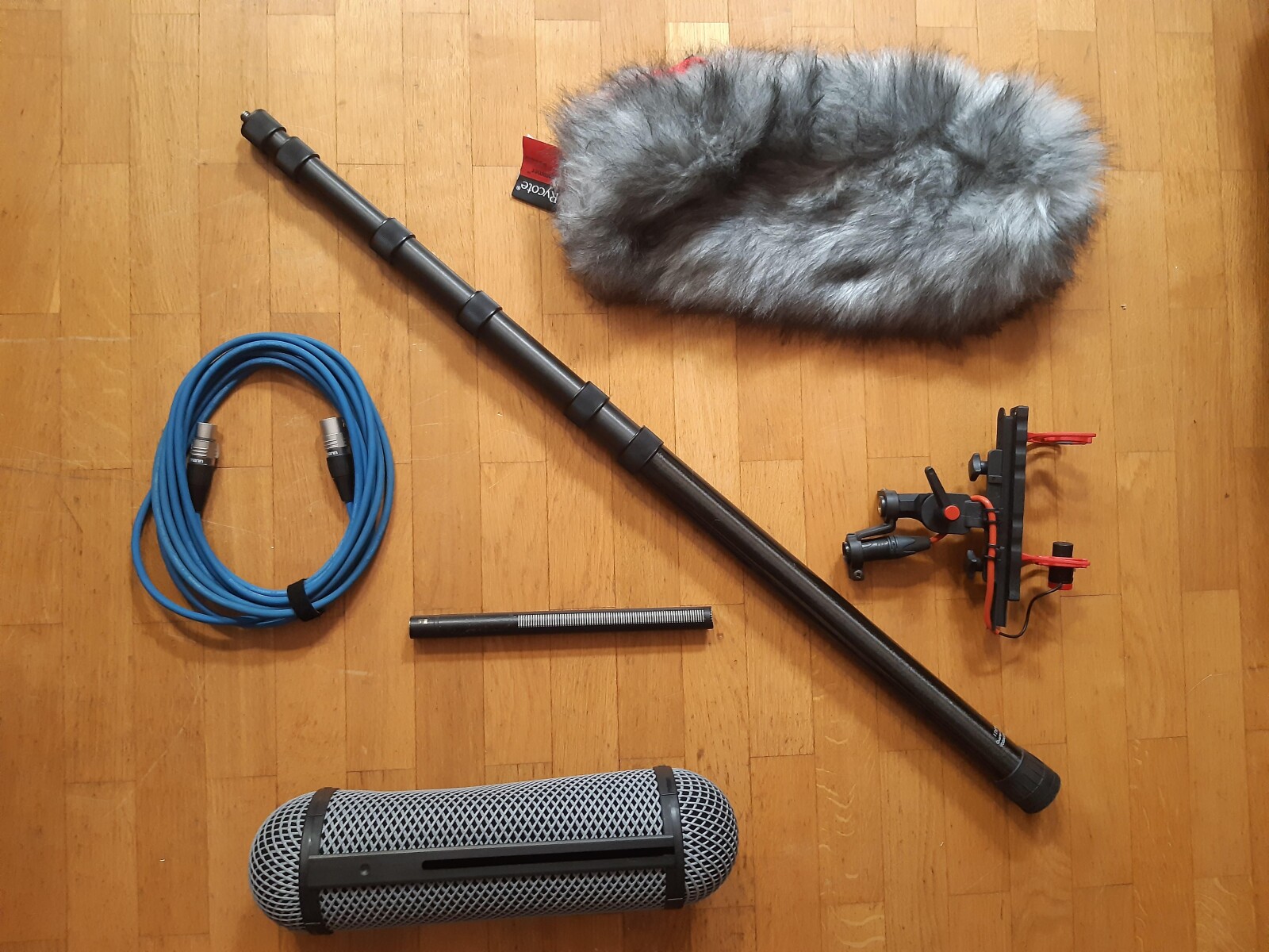 KIT perche MKH-416 P48 + Rycotte + XLR 5m - Photo 1 sur 1