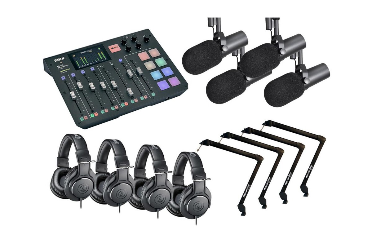 Location Kit studio émission Podcast 4 personnes - Lightyshare