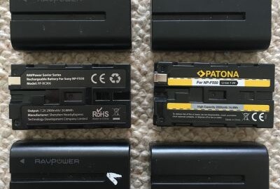 Location 6x Batteries NP-F550 Sony + 3x Chargeurs