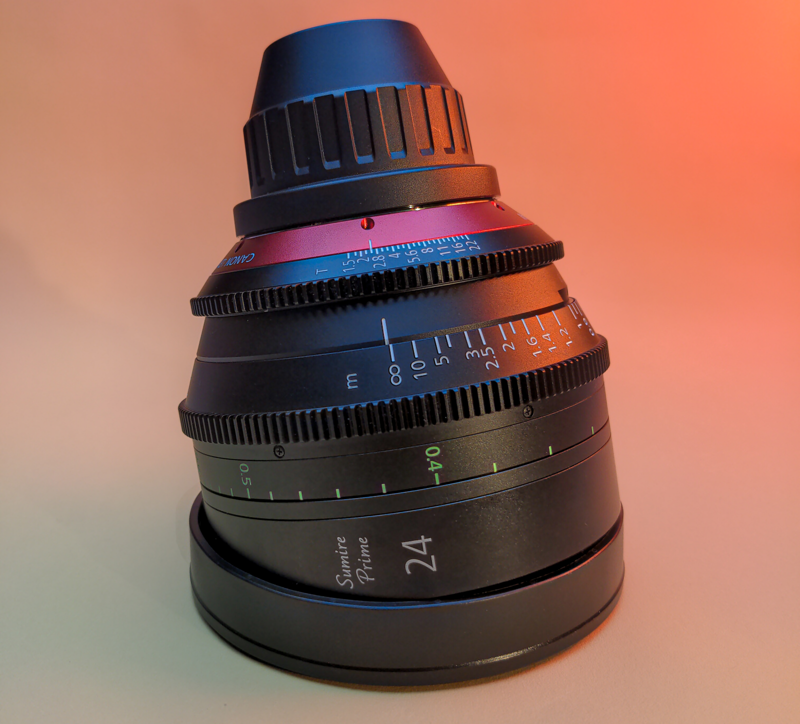 Canon Sumire Prime 24mm T1.5 Impérial Monture PL – Objectif Prime Cinéma - Photo 2 sur 4