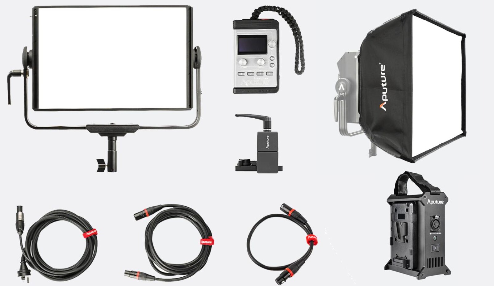 Kit Aputure nova P300C + Softbox + VMOUNT Power station - Photo 2 sur 5