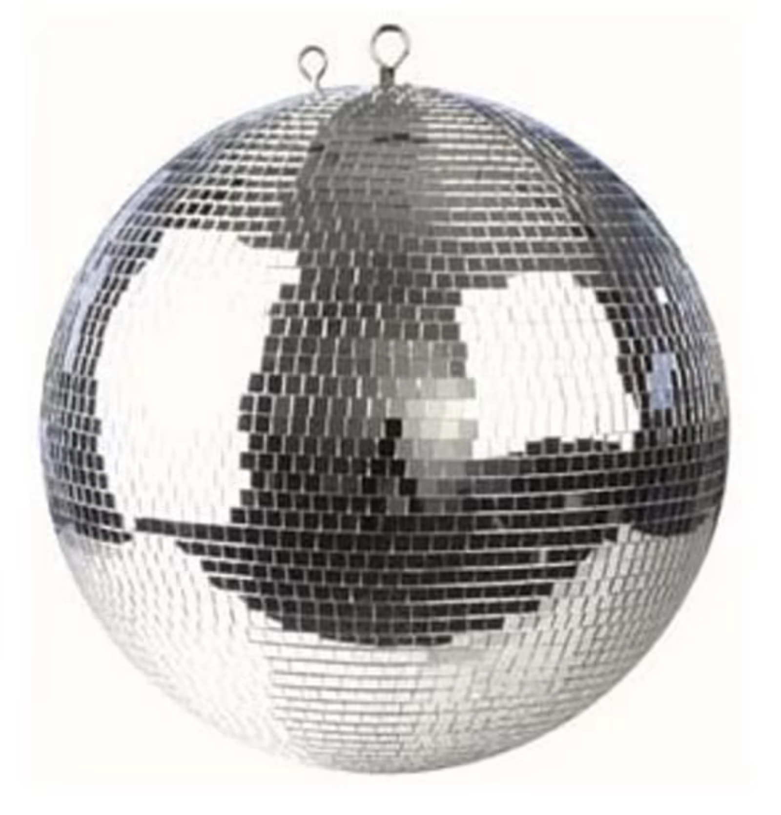 Boule à facette 50 cm disco argent - facettes 10x10mm - housse de transport et moteur en supplément - Photo 1 sur 1