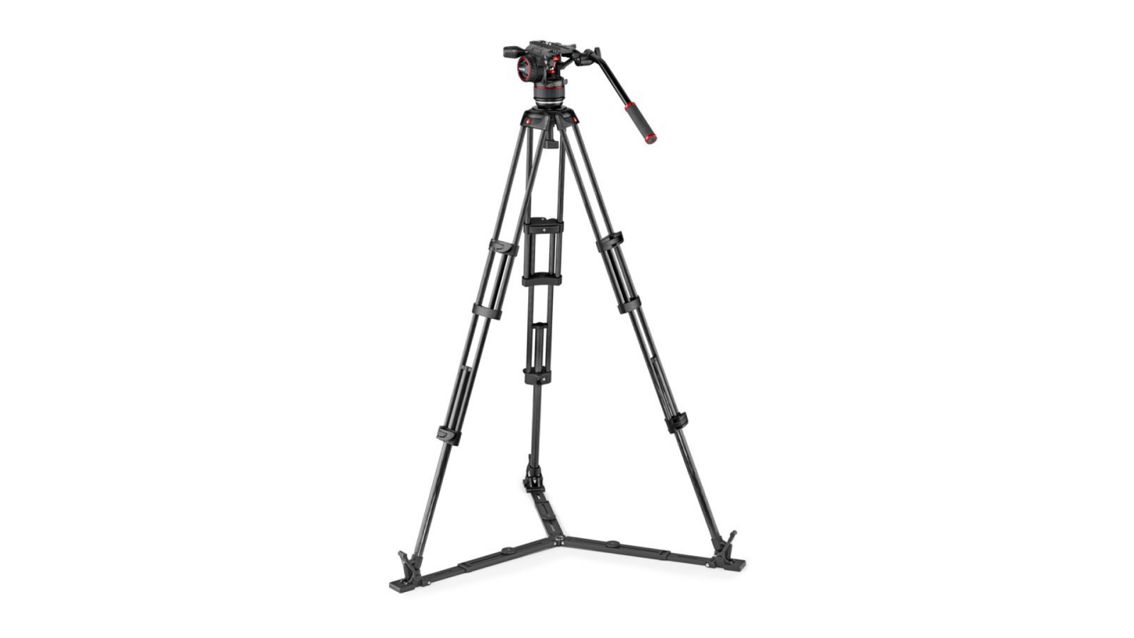 Trepied / Rotule Manfrotto NitroTech N8 MVK608 avec Twin Legs Aluminium Ground Spreader (GS) - Photo 1 sur 3