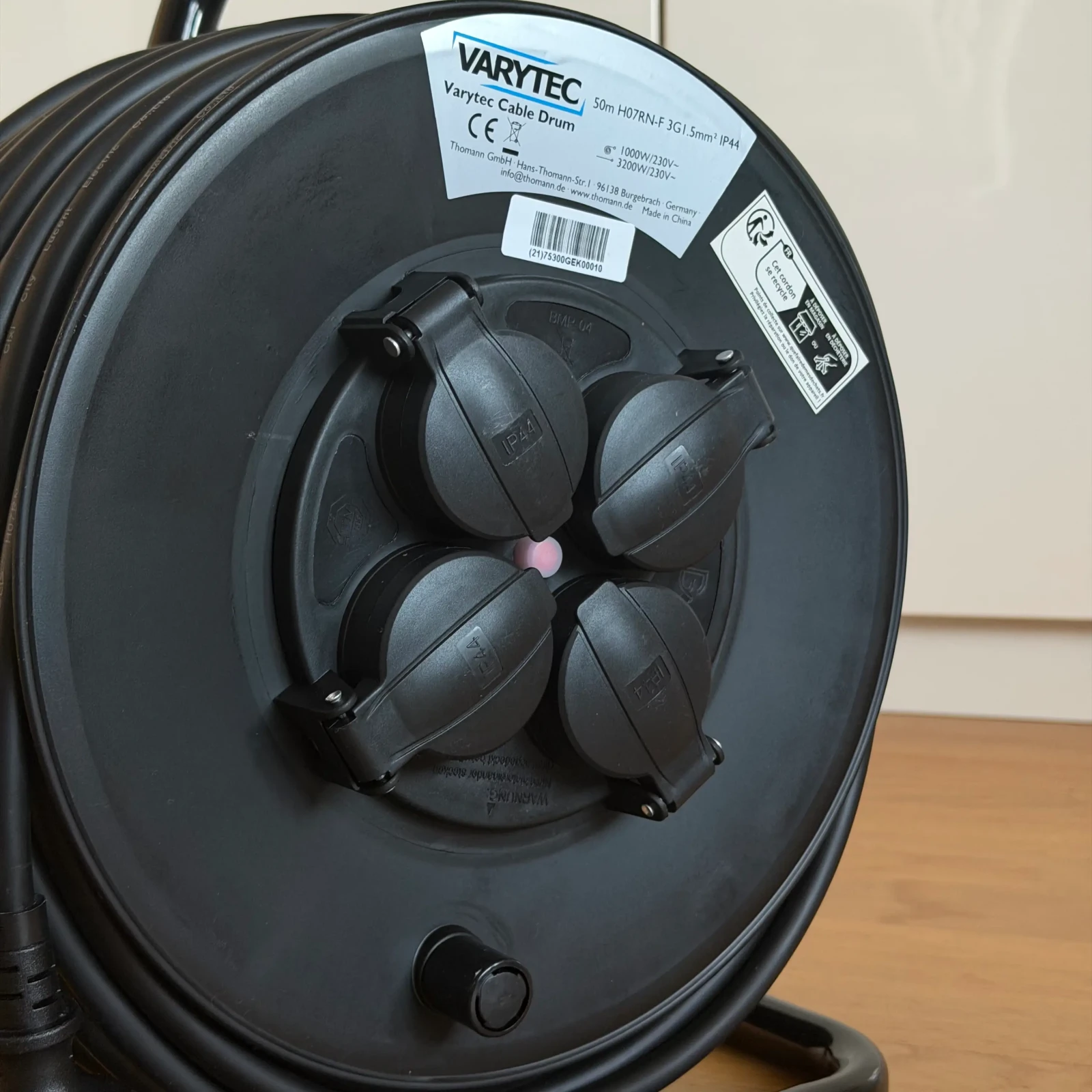 Varytec Prolongateur IP44 50m 3x 1,5 mm² - Photo 2 sur 2
