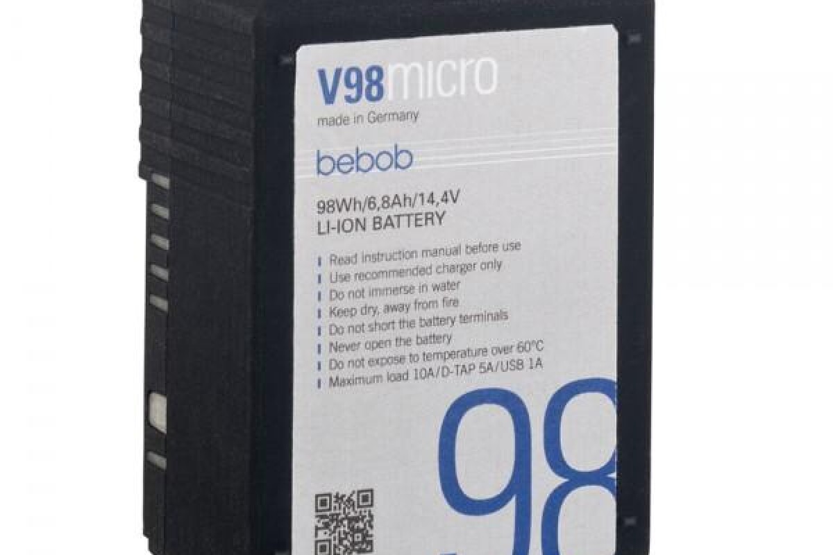 Location Bebob batterie Lithium-Ion V98 V-mount - Livraison Gratuite ! - Lightyshare
