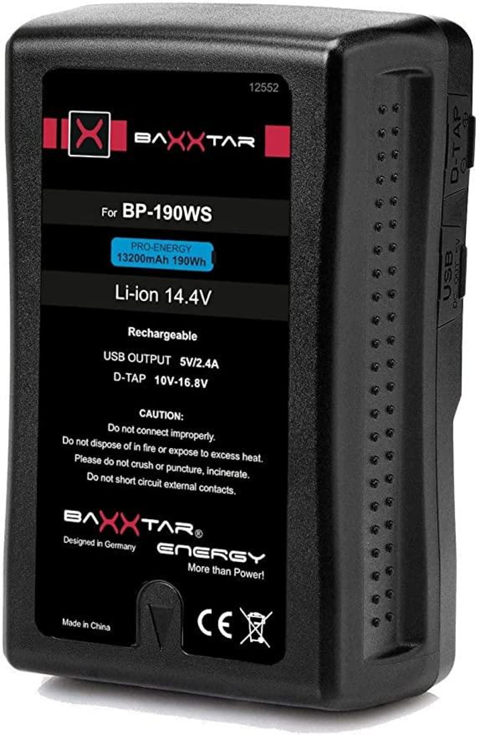 Batterie V-lock Baxxtar BP190WS - Photo 1 sur 1