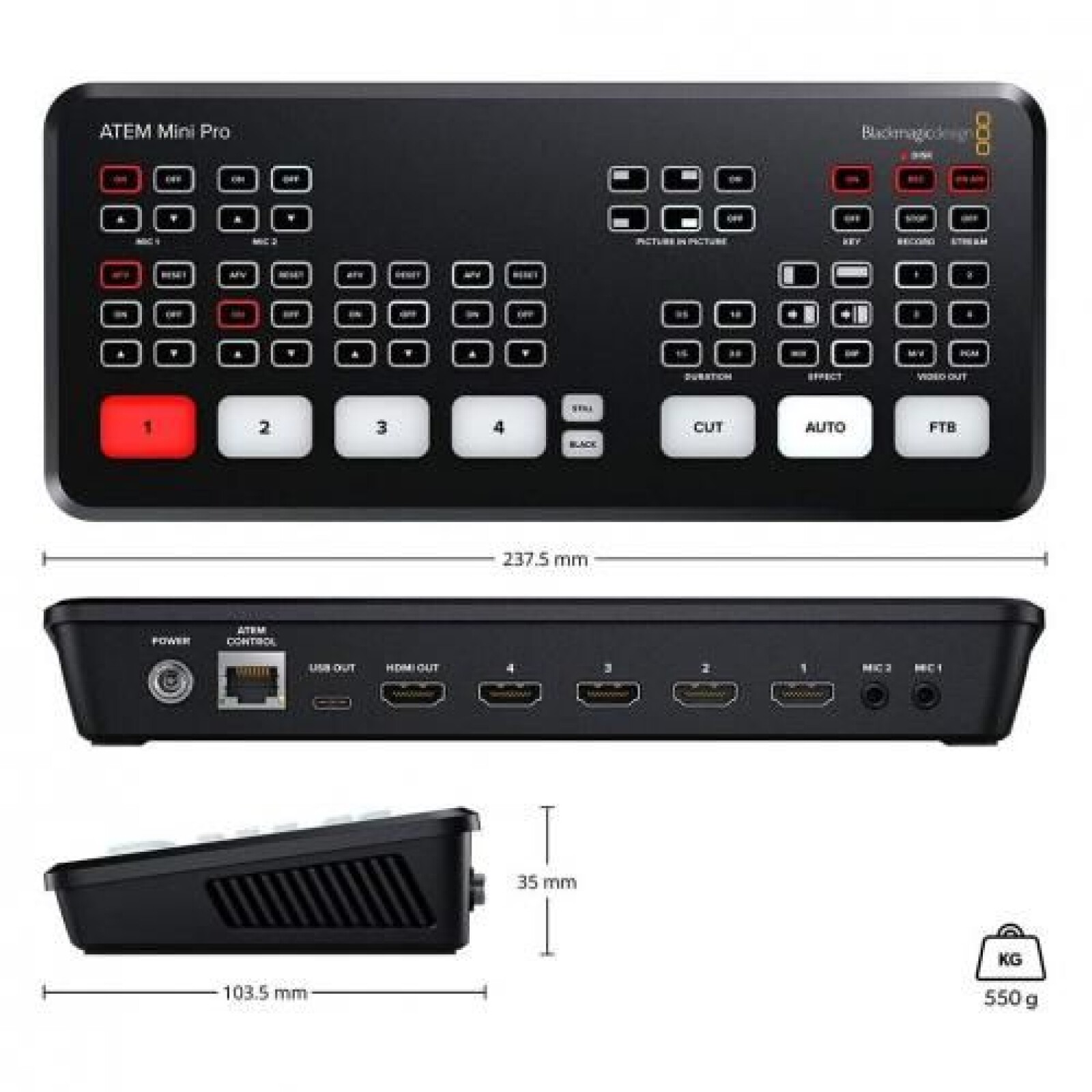 Blackmagic Design ATEM Mini Pro ISO - Photo 1 sur 2