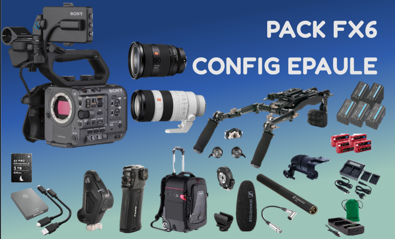 Pack FX6 Config épaule - Photo 1 sur 2