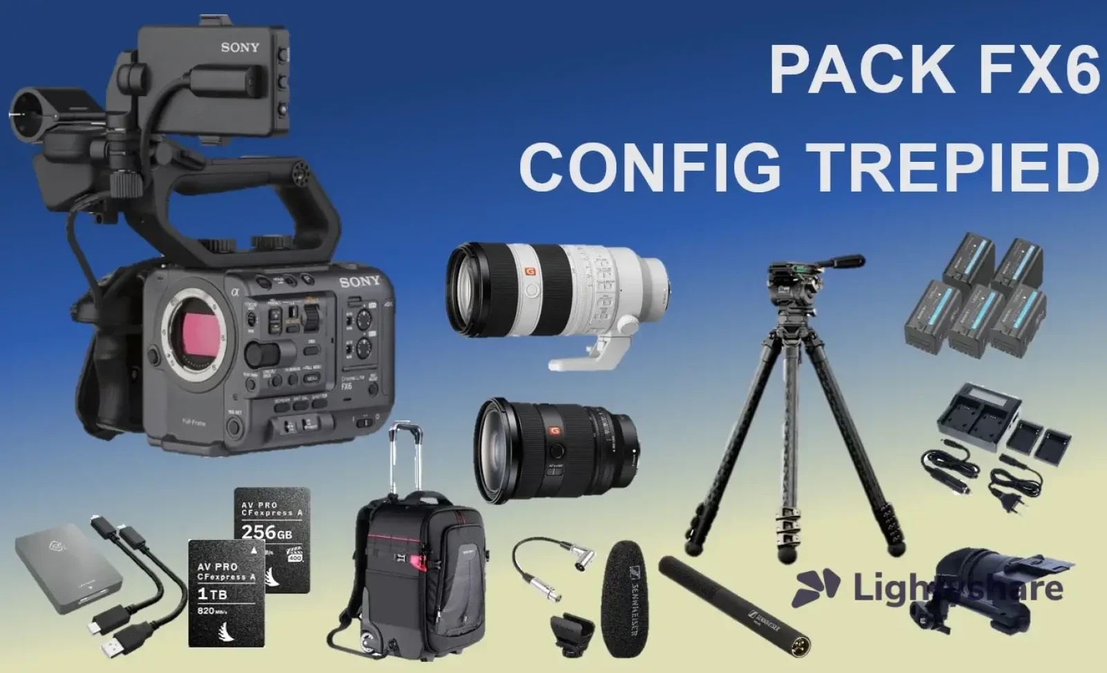 Pack FX6 Config Trépied - Photo 1 sur 1