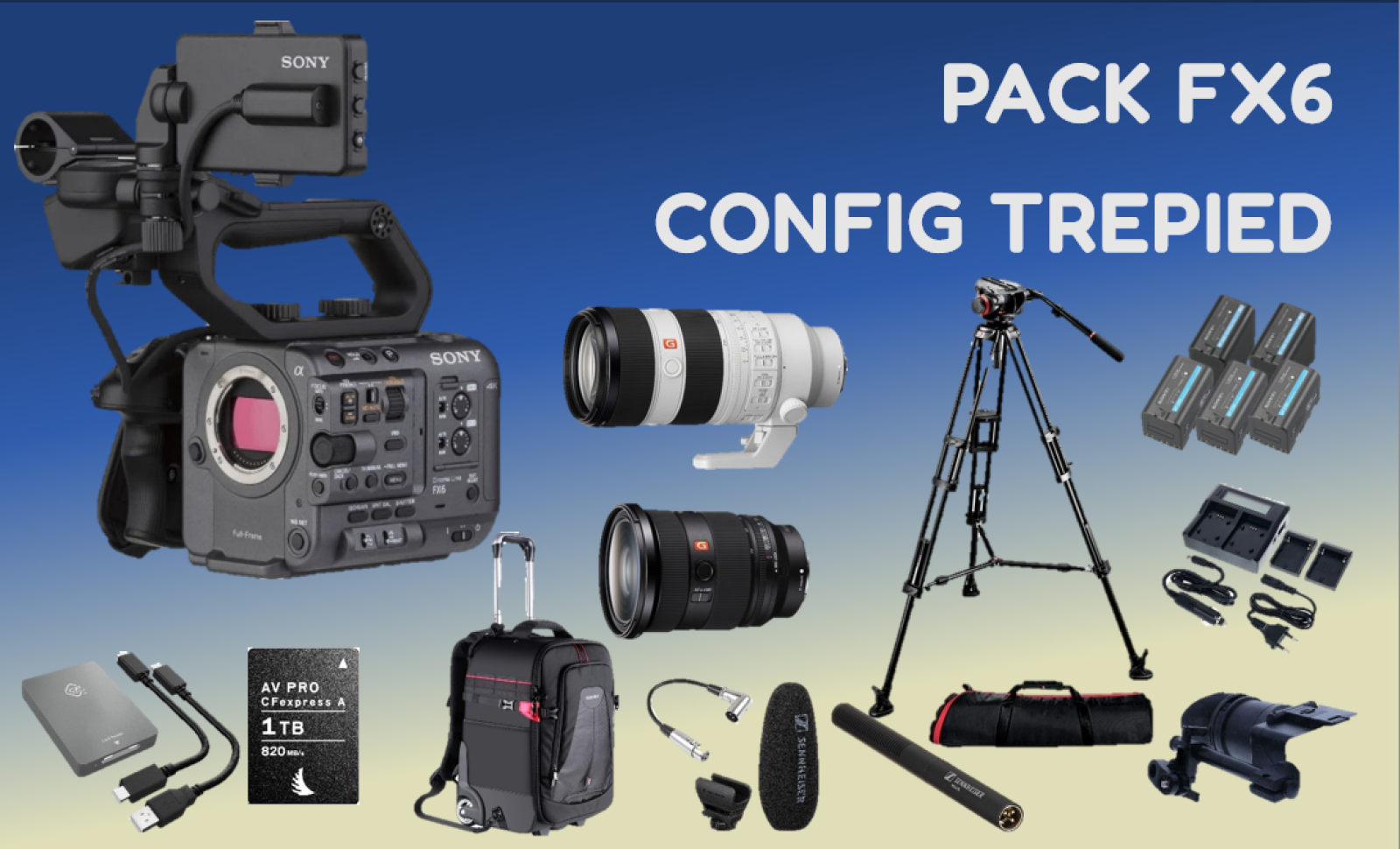 Pack FX6 Config Trépied - Photo 1 sur 2