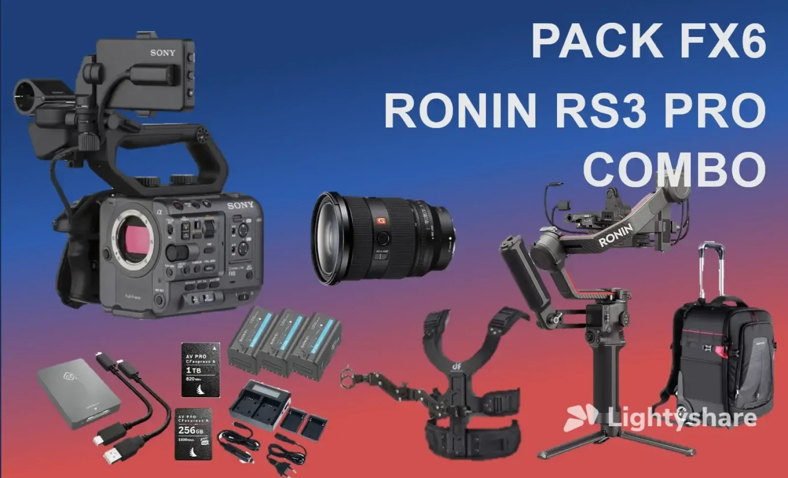 Pack FX6 Config Ronin RS3 Pro - Photo 1 sur 2