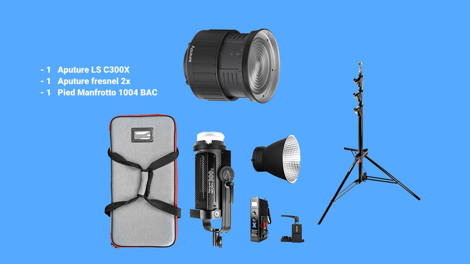 Aputure LS C300X - Fresnel - Pied - Photo 1 sur 1